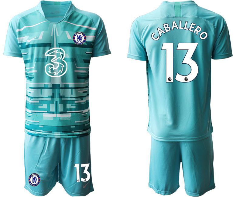 Men 2020-2021 club Chelsea lake blue goalkeeper #13 Soccer Jerseys->chelsea jersey->Soccer Club Jersey